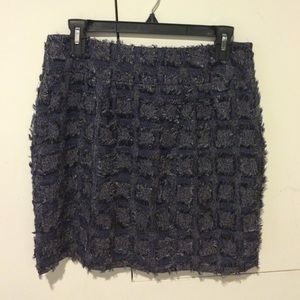 Forever 21 Blue Tweed Skirt