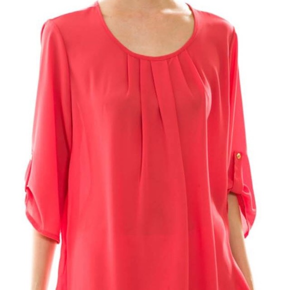 SALE 🎉 Coral Blouse PLUS