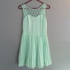 Mint Green Lace Dress