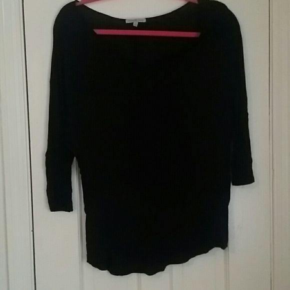 Black Charlotte Russe 3/4 length loose top size L