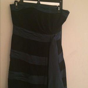 Blue/black cocktail dress