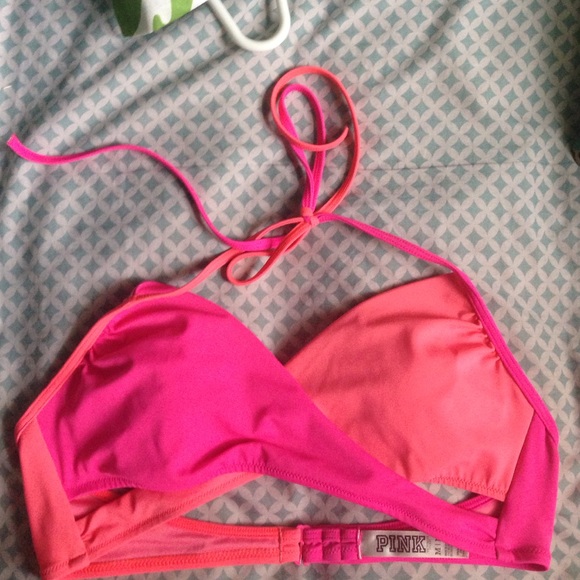 PINK wrap bikini top