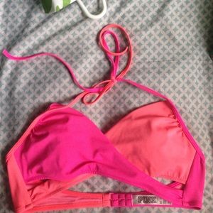 PINK wrap bikini top