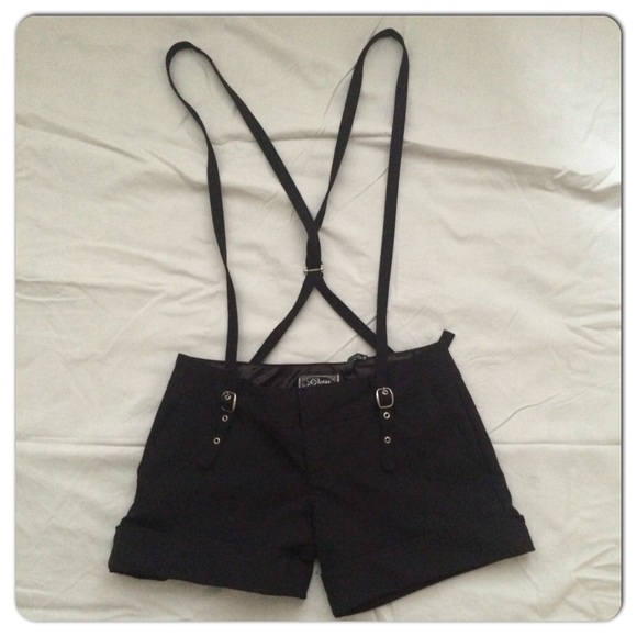 Guess shorts suspenders