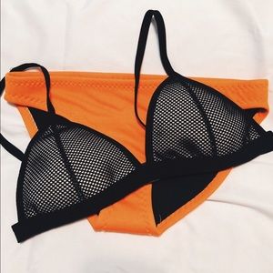 Neoprene bikini top and bottom/triangl dupe