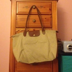 Longchamp tan size medium bag!