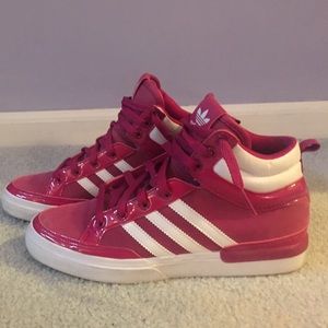 Pink high top Adidas Original Shoes