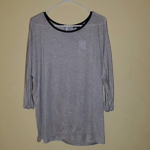 *SOLD* Faux leather oversized forever 21 top