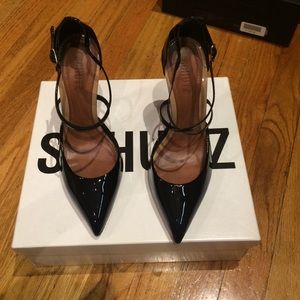 Schutz- Verniz Preto High Heel Pump