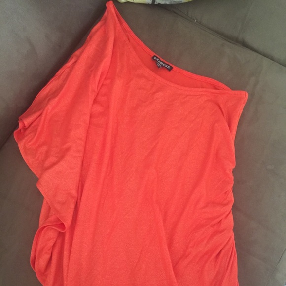 Express one shoulder top