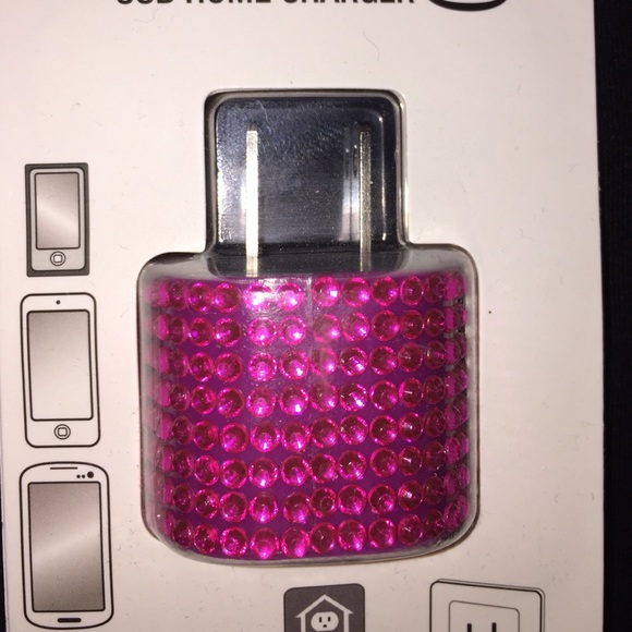 💎💎Hot Pink Bling USB Home Charger💎💎