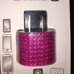 💎💎Hot Pink Bling USB Home Charger💎💎