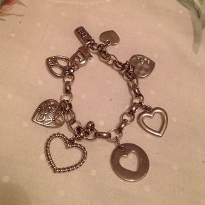 Silver charm bracelet