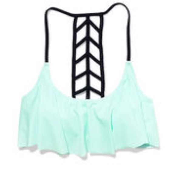 >> Ladder-back Flounce Top >>  {NWOT}