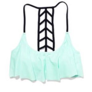 >> Ladder-back Flounce Top >>  {NWOT}