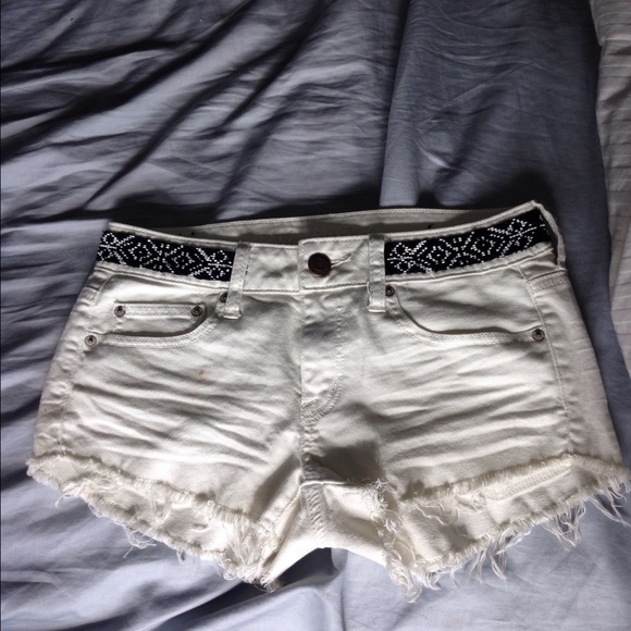 American Eagle Outfitters Denim - white shorts