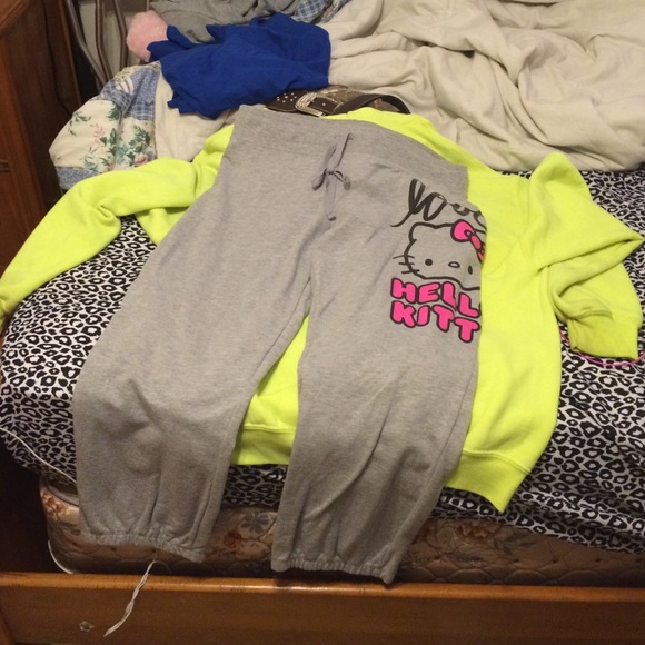hello kitty scrunch sweatpants