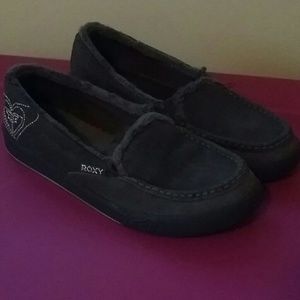 Gray roxy boat shoes. Size 9