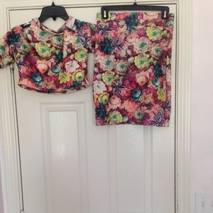 Two Piece Floral set