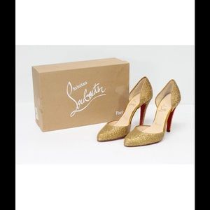 Christian Louboutin Gold Pumps