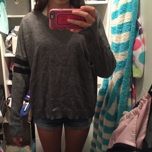 black and white sweater