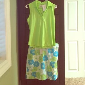 Golf Shirt and matching skirt