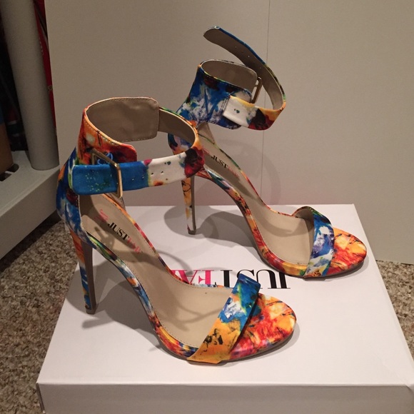 Just fab multi colored heels