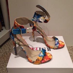 Just fab multi colored heels