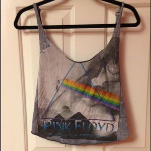 LF pink Floyd graphic tank top