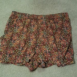 Floral High Waisted Shorts