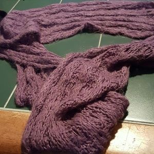 purple infinity knit infinity scarf
