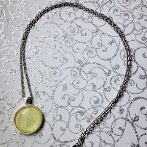 Yellow Sparkle Free Bird Necklace