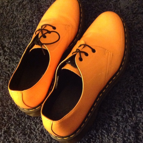 Orange Oxford Doc Martens