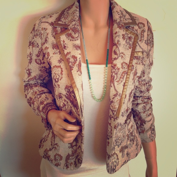 Gold Floral Marciano Blazer
