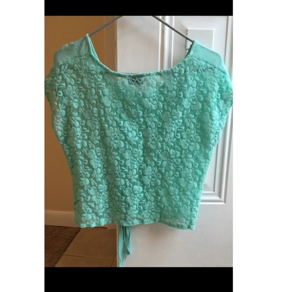 Mint Laced Back Shirt