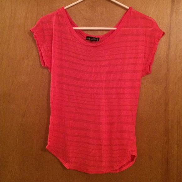 Hot pink top