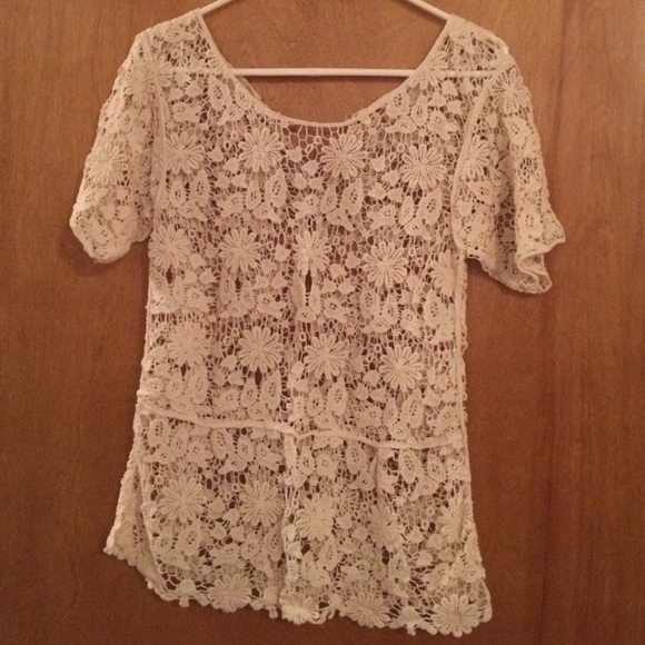 White lace top