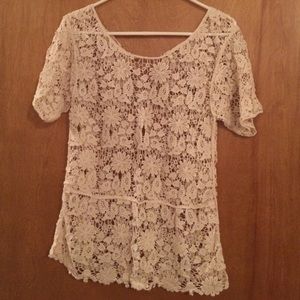 White lace top