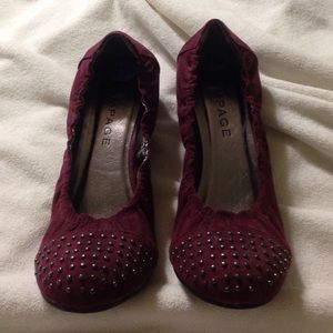 Rampage Studded Wedge type flats