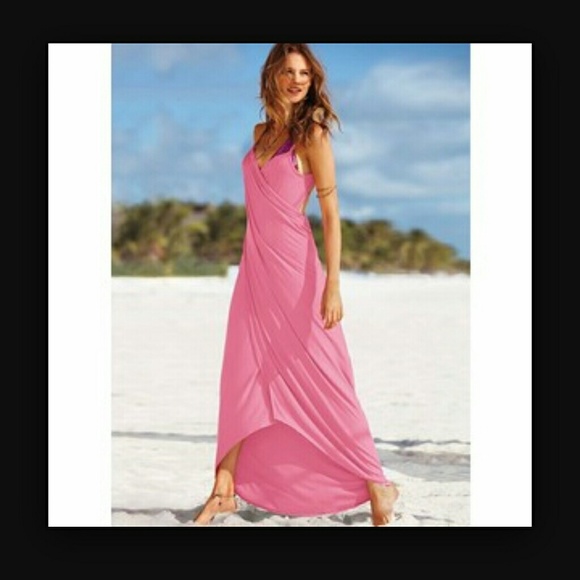 Victorias Secret Coral Wrap Front Cover-up - sz XS