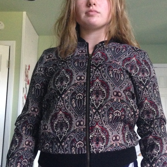 Pattern bomber jacket - Picture 3 of 4