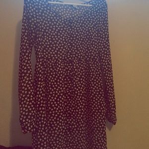 Sheet Black Heart Short Dress