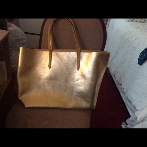 Gold tote reversible by Express