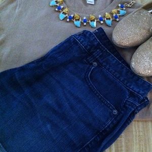 LOFT Cuffed Denim Shorts Size 10