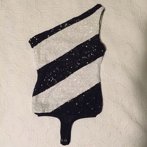 Bebe sequin bodysuit