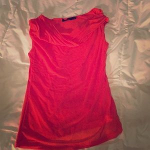 Orange sleeveless top- the limited