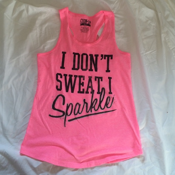 Pink active wear tank top
