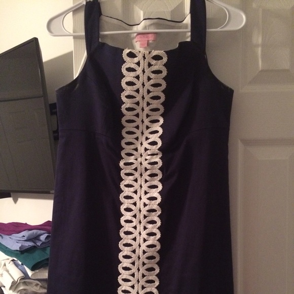 Lilly Pulitzer Navy Shift Dress - Picture 2 of 4