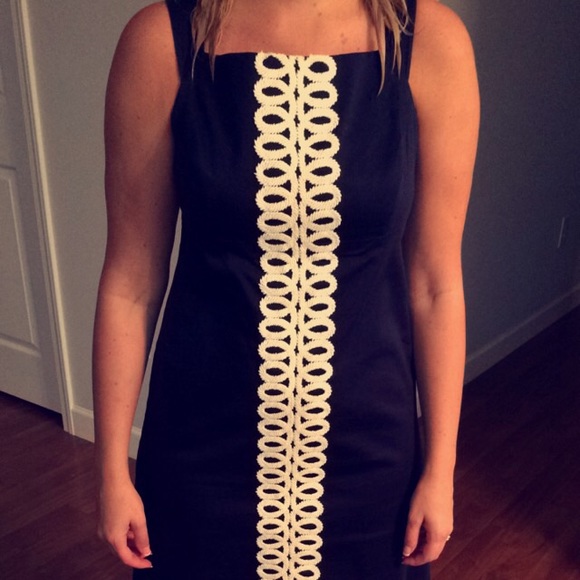 Lilly Pulitzer Navy Shift Dress - Picture 4 of 4