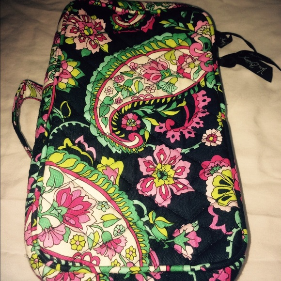 Vera Bradley makeup travel case in Petal Paisley